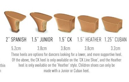 International Dance Shoes Size Chart