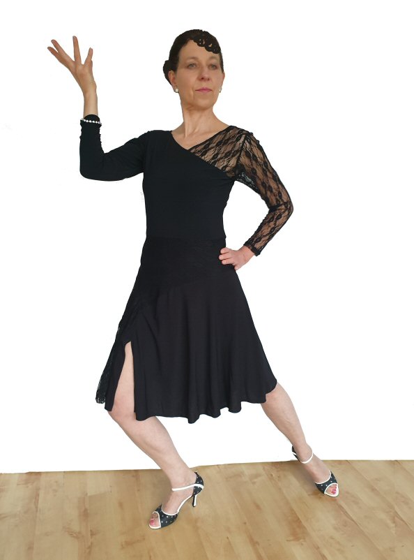 Argentine Tango dress with lace