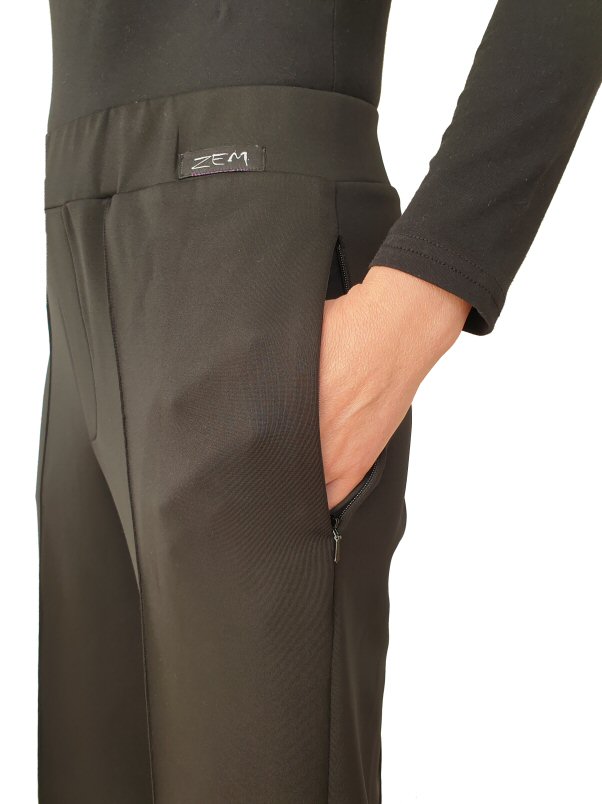 Heavenly stretchy mens trousers side pocket open
