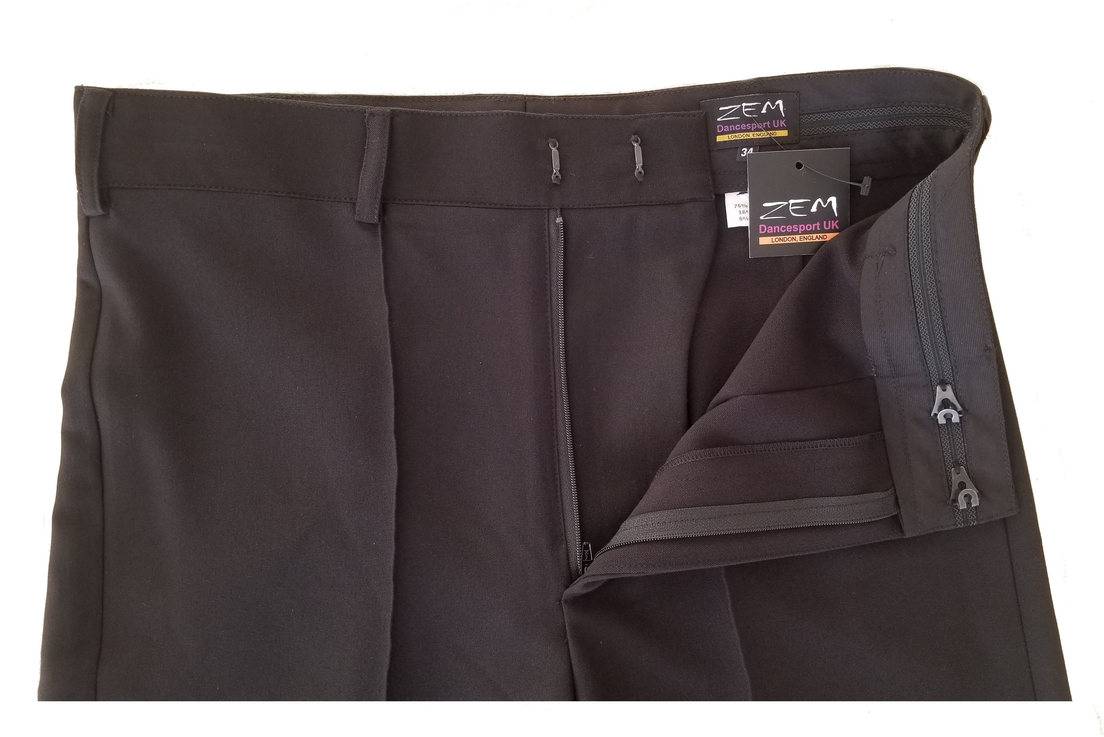 Heavenly stretchy mens trousers with Zip