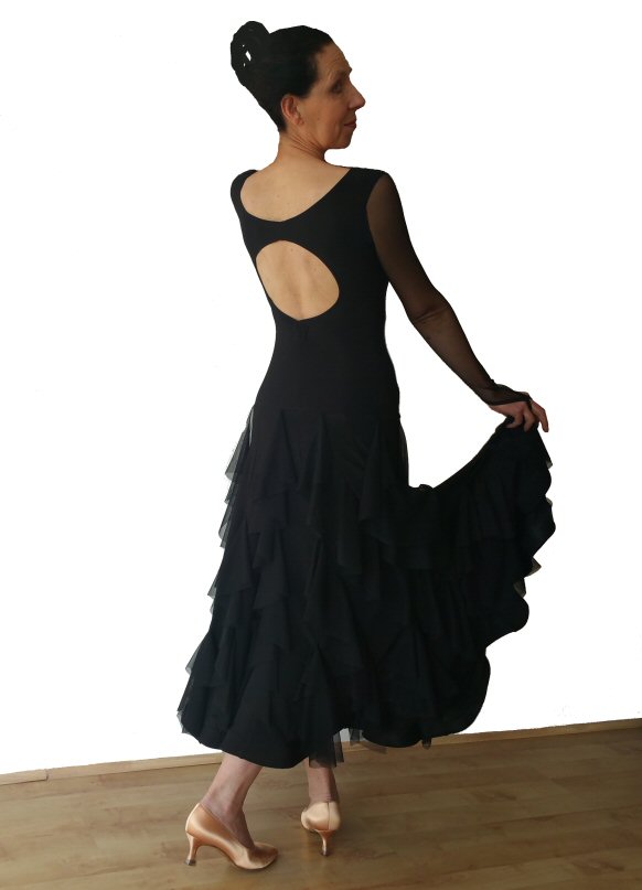 Loads of frills Ballroom dress