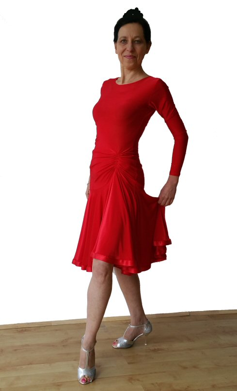 Ballroom / Latin practice / exam dress. Red