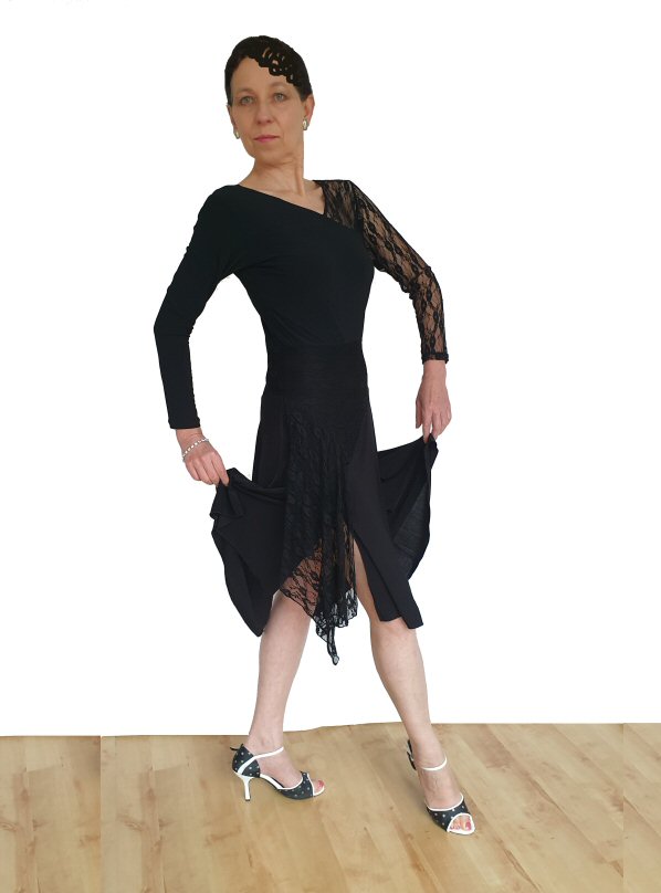 Argentine Tango dress with lace