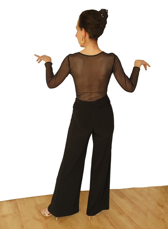 Sheer mesh top