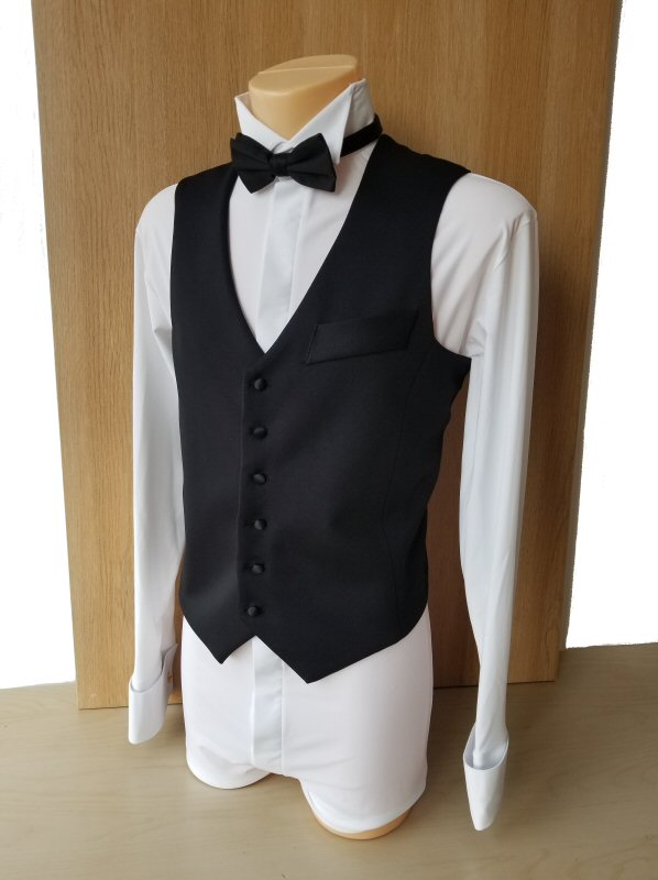 Boys stretchy waistcoat with buttons