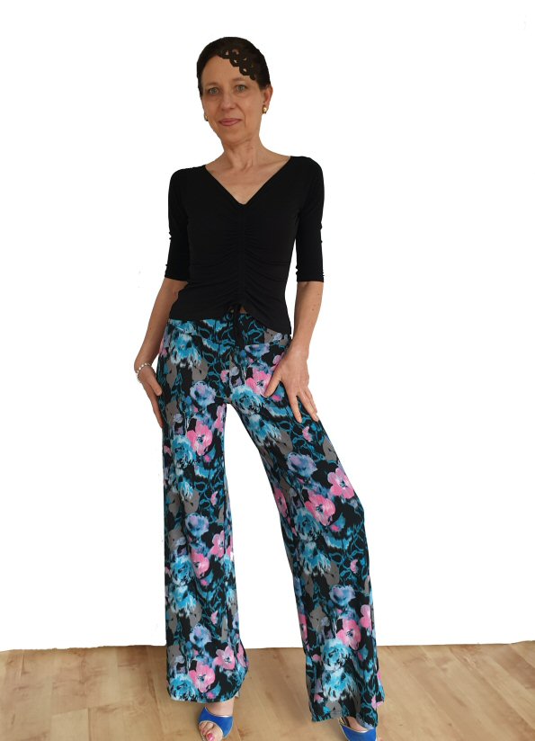 Adjustable length top and Wide leg trousers