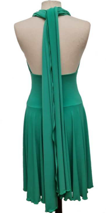 Green dress with many different looks