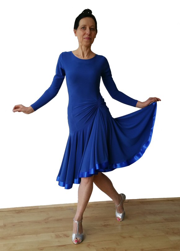 Ballroom / Latin practice / exam dress. Blue