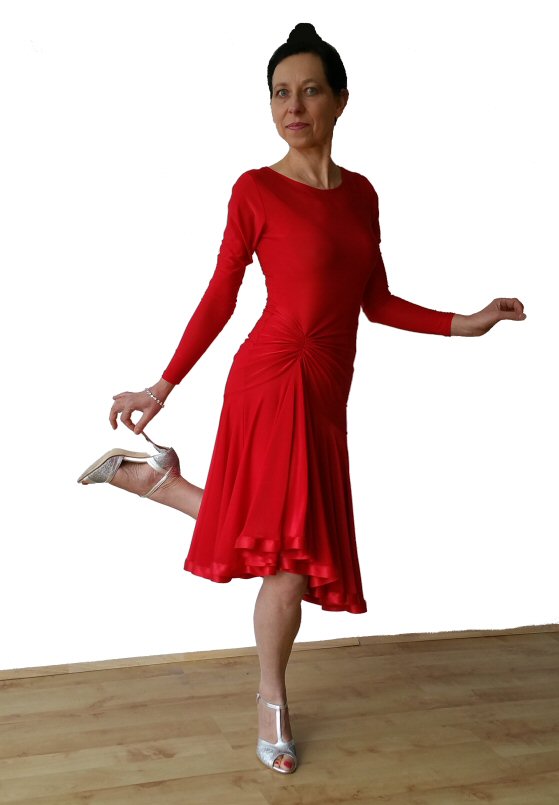 Ballroom / Latin practice / exam dress. Red