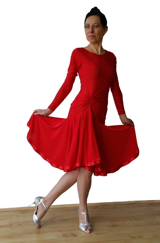 Ballroom / Latin practice / exam dress. Red