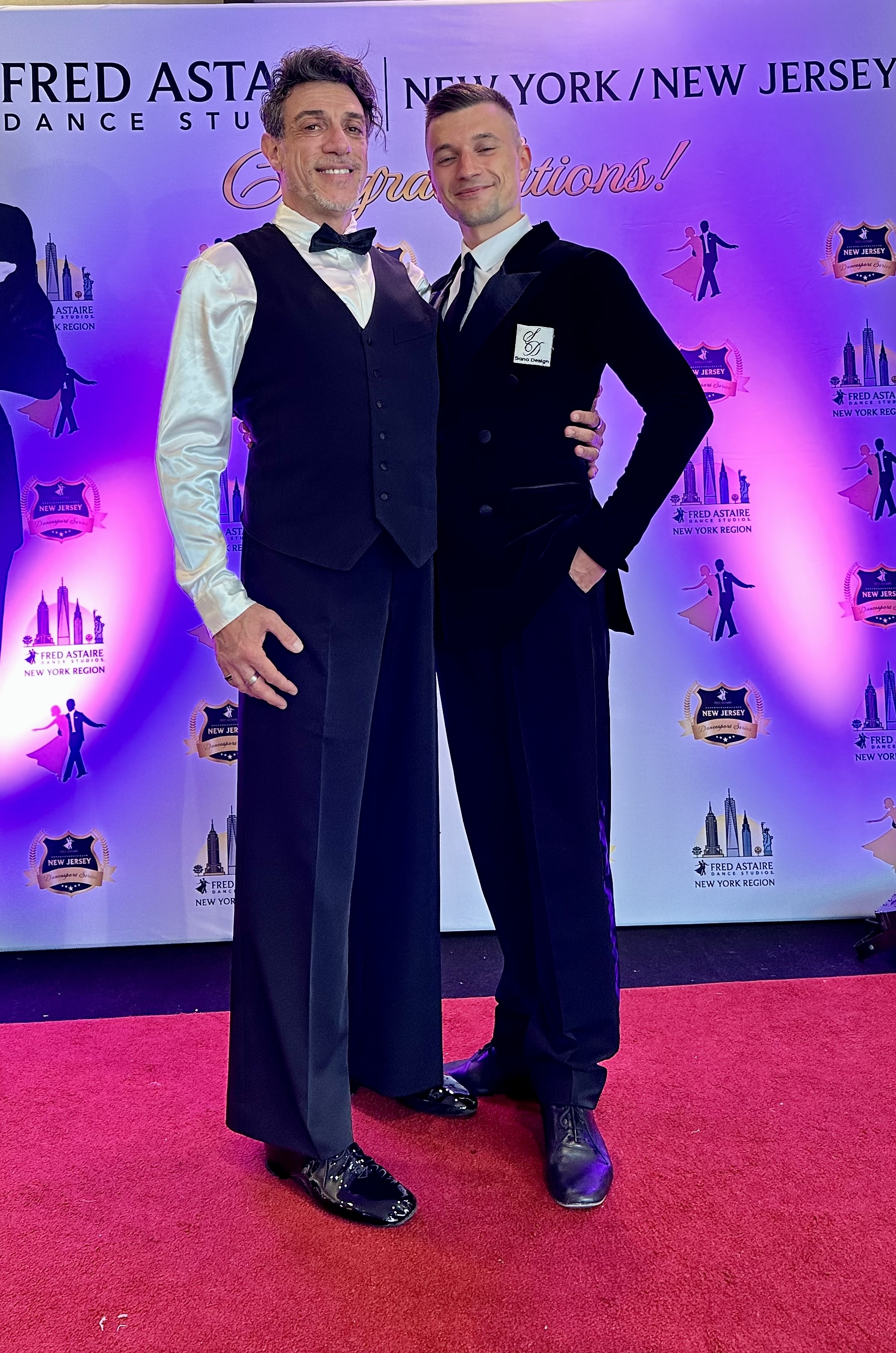 James wearing our waistcoat